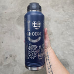 I Love Greece Insulated Waterbottle (With or Without Name)