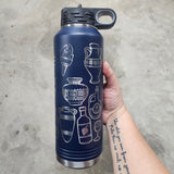 I Love Greece Insulated Waterbottle (With or Without Name)