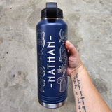 I Love Greece Insulated Waterbottle (With or Without Name)