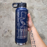 I Love Greece Insulated Waterbottle (With or Without Name)