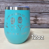 Best Friend Punch A Bitch In The Throat Laser Engraved Cup