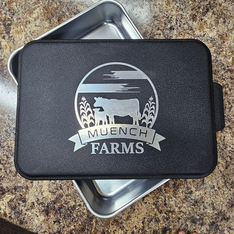 Farm Logo "Name" Cake Pan w/ Lid (9x13)