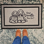 How Doodle You Do? Two Dog Doormat