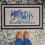 Custom Name Beach House Doormat