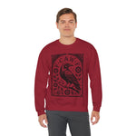 F-CAW-F Crow Raven Sweatshirt Crewneck for Fall, Halloween Gift, Boho Vintage Style