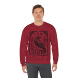 F-CAW-F Crow Raven Sweatshirt Crewneck for Fall, Halloween Gift, Boho Vintage Style