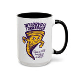 Taylorville Tornadoes Accent Coffee Mug, Personalized Graduation Gift, Class of 1976, School Spirit, Collectible Alumni Mug