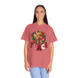 Peace Wreath T-Shirt — Retro Holiday Peace Sign Tee