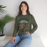Wyoming 'Nope Rope' Crewneck Sweatshirt — Rattlesnake Teton Mountain Graphic