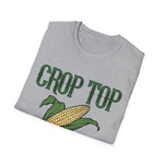 Corn Crop Top T-Shirt for Summer Fun, Farm Fresh Vibes, Cute Casual Wear, Gift for Farmers and Foodies, Summer Festival Top