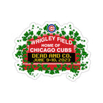 Dead and Company Chicago Wrigley Poster Tube Die-Cut Stickers
