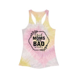 Good Moms Say Bad Words Tie Dye Racerback Tank Top