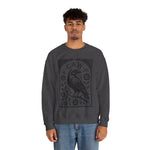 F-CAW-F Crow Raven Sweatshirt Crewneck for Fall, Halloween Gift, Boho Vintage Style