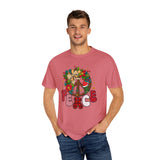 Peace Wreath T-Shirt — Retro Holiday Peace Sign Tee