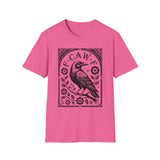 Unisex F-CAW-F Funny Halloween Crow Raven Shirt Graphic T-Shirt Softstyle
