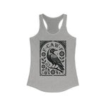 F-CAW-F Vintage Style Design Raven Women's Racerback Tank Top