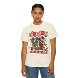 Howdy Christmas T-Shirt — Western Cactus Holiday Tee