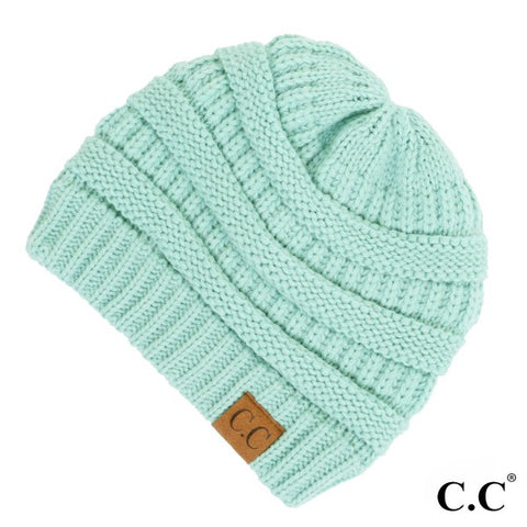 C.C "The OG" Beanie Hat-20A Solid Ribbed Mint 720356