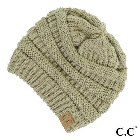 C.C "The OG" Beanie Hat-20A Solid Ribbed New Sage 72590