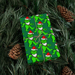 Green Grateful Dead Grinch Bear Gift Wrapping Paper