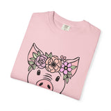 Pig Floral Tee  "Don't Burn The Day Away"