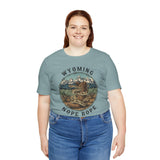 Wyoming Nope Rope T‑Shirt — Vintage Rattlesnake Mountain Graphic Tee