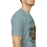 Wyoming Nope Rope T‑Shirt — Vintage Rattlesnake Mountain Graphic Tee