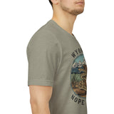 Wyoming Nope Rope T‑Shirt — Vintage Rattlesnake Mountain Graphic Tee