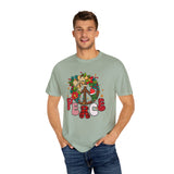Peace Wreath T-Shirt — Retro Holiday Peace Sign Tee