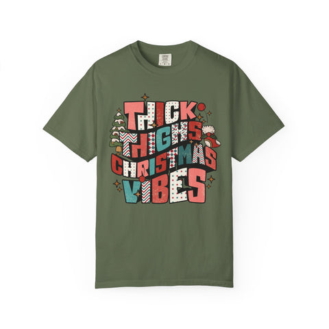 'Thick Thighs Christmas Vibes' Holiday Graphic Tee