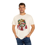 Peace Wreath T-Shirt — Retro Holiday Peace Sign Tee