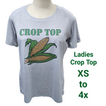 Crop Top Farming (corn) Ladies T-shirt