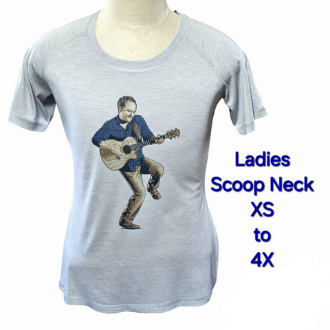 Dancing Dave Matthews Ladies T-Shirt Jon Crow Designs