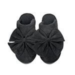 (Pre-Order) Faux Suede Bow C.C Slippers SPE0003