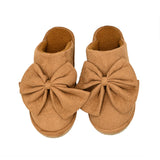 (Pre-Order) Faux Suede Bow C.C Slippers SPE0003