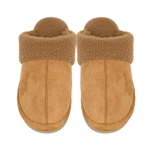 (Pre-Order) Faux Suede Sherpa C.C Slippers SPE0005