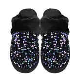 (Pre-Order) Sequin Faux Fur C.C Slippers SPE0012