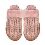 (Pre-Order) Waffle Knit Faux Fur C.C Slippers SPE0032