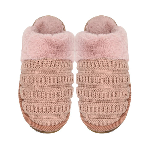 (Pre-Order) Rib Pattern Knitted C.C Slippers SPE020A