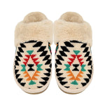 (Pre-Order) Aztec Patterned Faux Fur C.C Slippers SPE3001