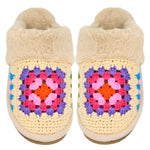 (Pre-Order) Granny Square Handmade Crochet C.C Slippers SPE7393