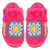 (Pre-Order) Granny Square Handmade Crochet C.C Slippers SPE7393