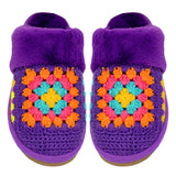 (Pre-Order) Granny Square Handmade Crochet C.C Slippers SPE7393