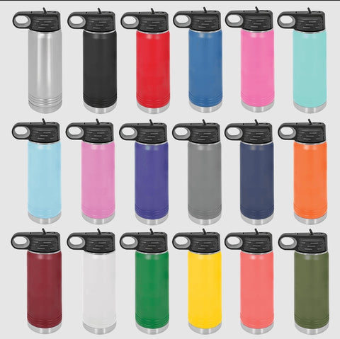 Case of 12 Water Bottle  40oz Custom Design