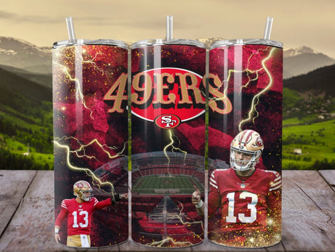 (PRE-ORDER) 49ers Purdy 13 Full Color Staightline 20oz Insulated Tumbler