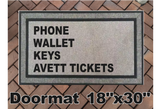 Avett Brothers Phone Wallet Keys Funny Doormat