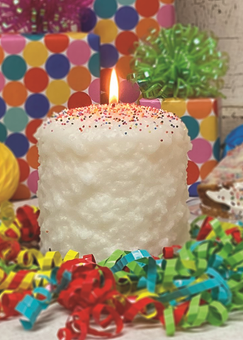 Birthday Cake Hearth Candle WARM GLOW CANDLE COMPANY