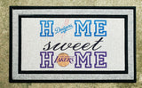 Home Sweet Home Team Doormat (PICK YOUR TEAM/TEAMS) 2 TEAM MAX