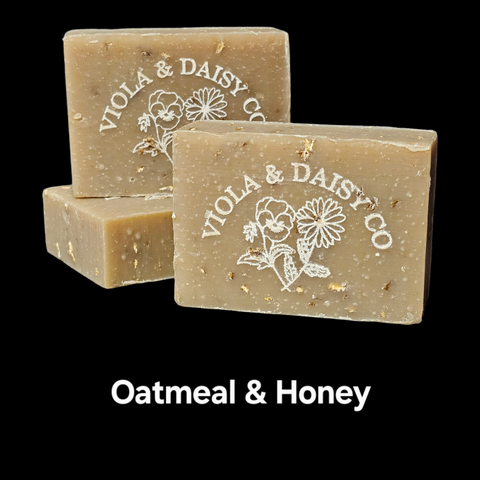 Vanilla Oatmeal (Vegan) Cold Press Soap with Exfoliating Oats