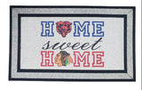 Home Sweet Home Team Doormat (PICK YOUR TEAM/TEAMS) 2 TEAM MAX